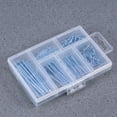 thumbnail image 3 of MasteelfCA Assortiment de 240 Pcs Ongles Brad Ongles Ronds Image Ongles Suspendus (Argent), 3 of 7