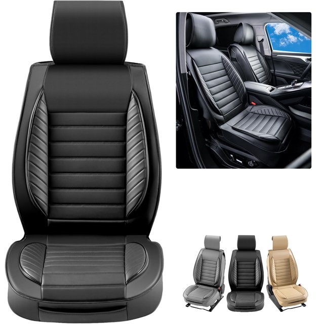Fundas de asiento de coche VEVOR universales para asientos delanteros de piel sintética