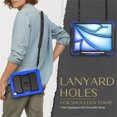 thumbnail image 5 of FJLBDE Case for iPad Air 13 inch (2026 M4/2025 M3/2024 M2), Rugged Shockproof Tablet Cases Cover with Kickstand Shoulder Strap, Blue, 5 of 7