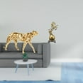 thumbnail image 2 of Escultura De Caballo Guepardo Dorado, Centro De Mesa Decorativo, Figura De Animal Moderna, Adorno De Resina Para Oficina, Hogar, Sala De Estar, Decoración De Estantes, 2 of 8