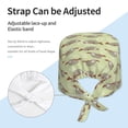 thumbnail image 4 of Kdxio Twig Sloth Pattern Turban Hat for Women Men Comfortable Adjustable Cleaning Working Cap with Sweatband, 4 of 8