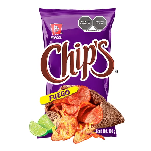 Papas Chips Fuego chile y limón 100 g