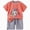 H135-Pink, variant on TOWED22 Infant Baby Loungewear Pajamas 2 Piece Set Toddler Boy Short Sleeve Cotton Graphic Tee and Soft Drawstring Shorts Sets(Pink,18-24 M)