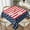 4th of July, variant on Sunflower Square Tablecloth 52×52 Inch Black White Buffalo Check Farmhouse Table Cloth Small Square Tablecloths Indoor Outdoor Washable Wrinkle Free Stain Resistant Waterproof Fabric Table Cover