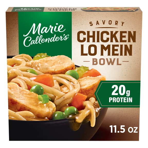 Marie Callender's Savory Chicken Lo Mein Bowl, 20g Protein, Frozen Meal, 11.5 oz.