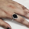 thumbnail image 3 of Natural Black Tourmaline Ring, Rough Tourmaline Gemstone Ring, October Birthstone, Simple, 925 Sterling Silver, Womens Ring, Christmas, Thanksgiving, Handmade, Statement Jewelry, Raw Gemstone Jewelry, 3 of 6