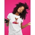 thumbnail image 2 of Chihuahua With Flowers T-Shirt Women -SPIdeals Designs, Female 3X-Large, 2 of 4