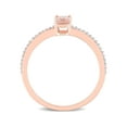 thumbnail image 4 of Everly Women's Morganite and Diamond 10k Rose Gold Ring, 4 of 7