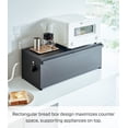 thumbnail image 7 of Yamazaki Home Bread Box - Wide, Black, Steel, 32L, Supports 22 pounds, No Assembly, 7 of 7