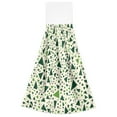 thumbnail image 7 of Yayeee Kitchen Hanging Hand Towels Set of 2 with Loop Bathroom Absorbent Tie Towel, Green Triangles Pattern, 7 of 7