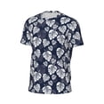 thumbnail image 5 of Rocae White Leaves for Men's Mesh Quick-Dry Short Sleeve Workout T-Shirt,Mens Crew Neck Tee Lightweight Soft Classic T Shirts 6X-Large, 5 of 9