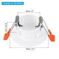 thumbnail image 2 of Unique Bargains 2" Spring Ceiling Cover Plate Suitable for 2.4-2.7inch Round Hole, White, 2 of 5