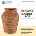thumbnail image 4 of Cesta de Mimbre, Maceta Colgante RatáN, Flores, Almacenamiento, JarróN Flores Tejida RúStica, 4 of 9