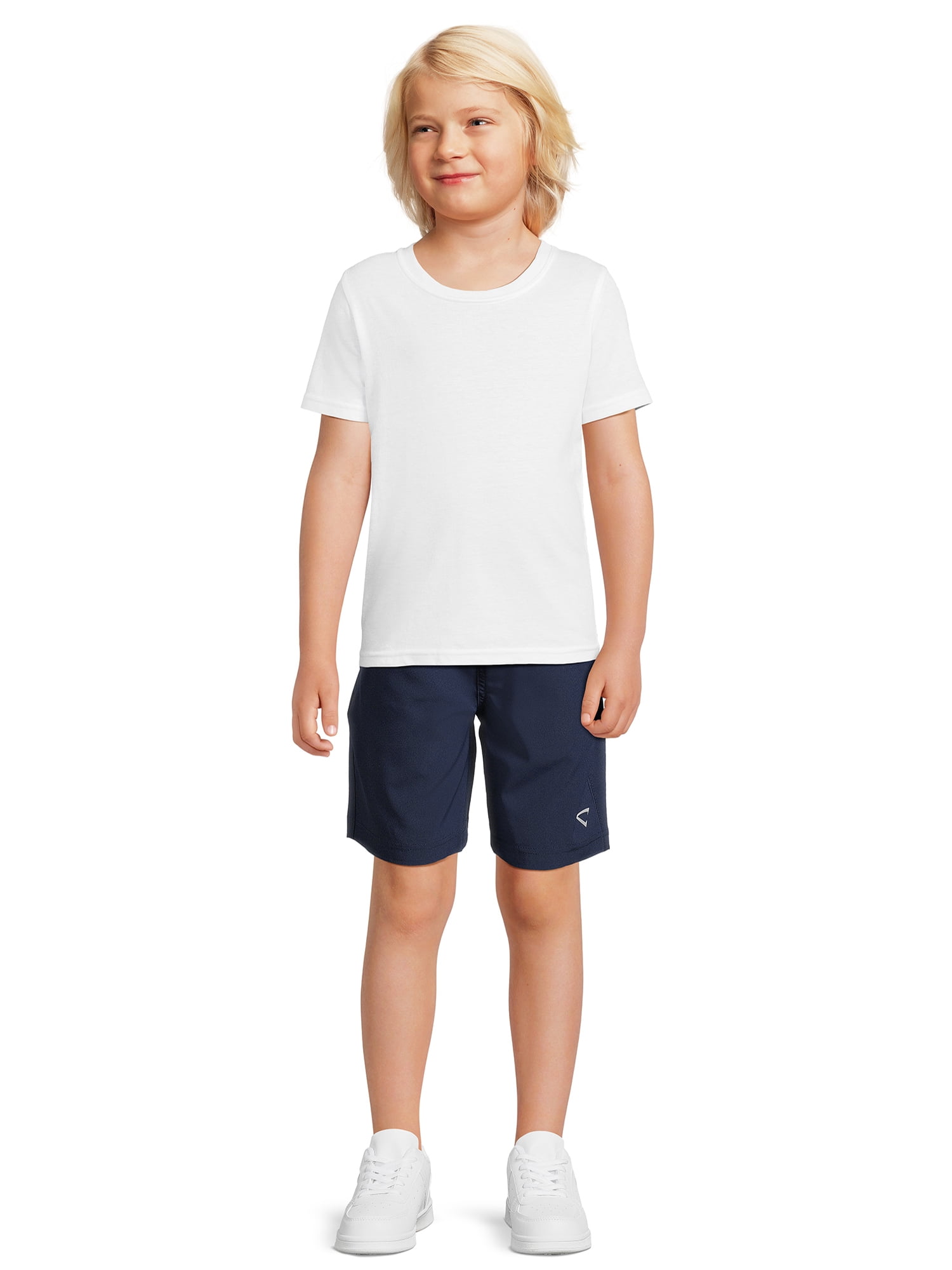 Wonder Nation Toddler Boys Crew Undershirt, 6-Pack, Sizes 2T-5T