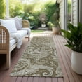thumbnail image 6 of Addison Rugs Chantille Indoor/Outdoor Transitional Paisley Chocolate Washable Runner Rug, 2'3" x 7'6", 6 of 6