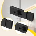 thumbnail image 6 of Dualoai Door Latch Aluminum Alloy Slide Latch Lock for Bathroom Hotel Indoor Outdoor black, 6 of 9