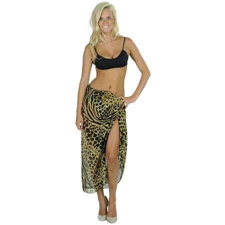 HAPPY BAY Sheer Chiffon Womens Swimsuit Aloha Wrap Casual Tassel Pareo Cover Up Sarong