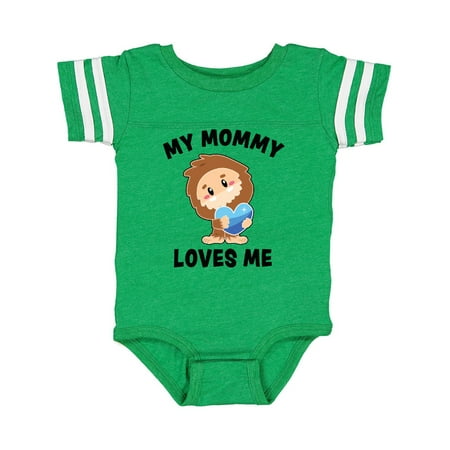 

Inktastic Cute Bigfoot My Mommy Loves Me Gift Baby Boy Bodysuit