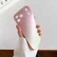 thumbnail image 3 of Soft Silicone Case for iPhone 17 Pro, Gradient Color Ultra Slim Protective Phone Cover, Shockproof Skin-Friendly Case with Soft Anti-Scratch Microfiber Lining for Girls, E, 3 of 12
