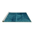 thumbnail image 2 of Ahgly Company Machine Washable Indoor Rectangle Abstract Turquoise Blue Modern Area Rugs, 5' x 8', 2 of 4