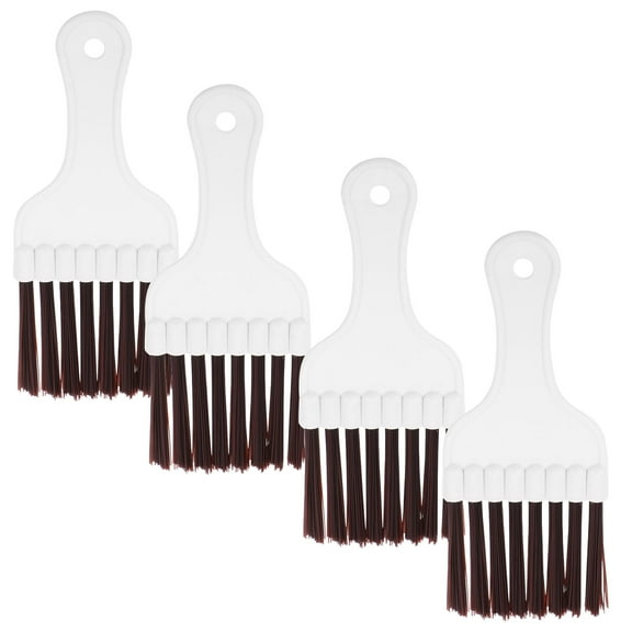 Worgeous 4pcs Air Duct Condenser Cleaning Brushes Small Plastic Brushes For Cleaning Condenser Coils Refrigerators And Hvac Equipment