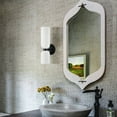 thumbnail image 6 of Claxy 2-Light Black Wall Sconces with Cylinder Milk Glass Shade Set of 2, 6 of 7