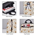 thumbnail image 3 of Xecao Squirrel And Leaves print Backpack For women men Aesthetic Lightweight Travel Daypack Simple Cute Backpack For Bookbag, 3 of 5