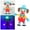 Sky Blue, variant on Early Education Toys Dancing Clown Toy with Music and LED Lights for Kids - Interactive Happy Dancing Toy Promoting Learning Through Play