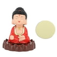 thumbnail image 2 of Estatua De Buda Que Asiente Con Energía Solar, Tathagata Automático Para Decoraciones De Asiento De Loto, Figura De Tablero De Monje Que Asiente Con La Cabeza, 2 of 7