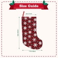 thumbnail image 3 of Picia Snowflakes On A Buffalo Plaid Christmas for 18in Christmas Stockings, Xmas Stocking for Kids, Holiday and Family Stocking for Fireplace or Party Decoration, 3 of 7