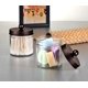 thumbnail image 4 of Organizador de almacenamiento de vidrio para tocador de baño, frascos de boticario para hisopos de algodón, bolas redondas, Qtips, esponjas de maquillaje, hilo dental, sales de baño, paquete de 2 tran, 4 of 5