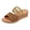 Brown, variant on Espadrilles for Women Slip on Wedge Sandals Open Toe Leopard Print Breathable Braided Band Casual Beach Shoes Slides Brown Size 6