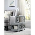 thumbnail image 2 of Pemberly Row Contemporary Wood Two-Step Accent End Table in Gray, 2 of 4
