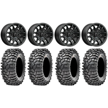 MSA Fang 15 Wheels Black 35 Roxxzilla Tires Sportsman RZR Ranger MSA Fang 15 Wheels Black 35 Roxxzilla Tires Sportsman RZR Ranger