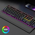 thumbnail image 3 of Teclado mecánico RGB ANGGREK con Cable USB Plug And play Escritura suave Interruptor azul, 3 of 7