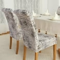 thumbnail image 4 of Chair Covers for Dining Chairs Set of 4,Beige Stretch Dining Room Chair Cover Kitchen Parsons Chair Slipcovers (Pack of 4, Beige), 4 of 6