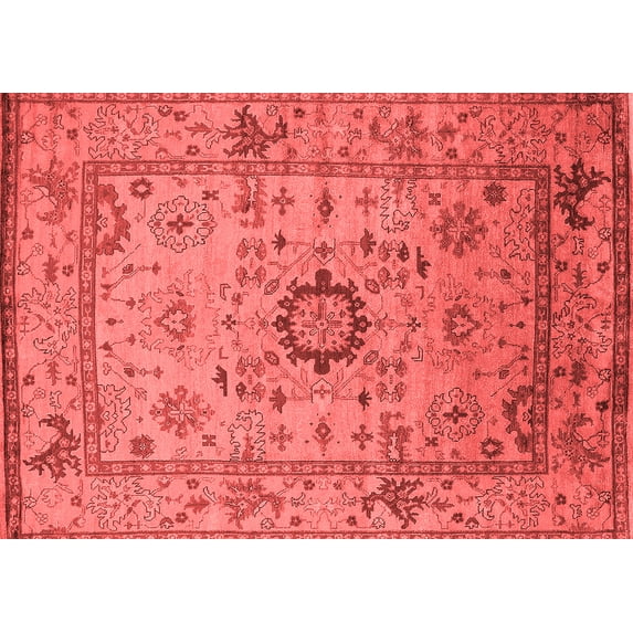 Ahgly Company Indoor Rectangle Oriental Red Industrial Area Rugs, 3' x 5'