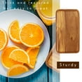 thumbnail image 3 of Serving Tray, Rectangular Solid Wood Flat Bottom Plate, Fruit Plate, Saucer, Tea Tray, Dessert Plate-Small, 3 of 10