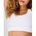 thumbnail image 4 of Hanes Sport Women's Racerback Sports Bra with Compression White XS, 4 of 10