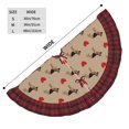 thumbnail image 3 of Kdxio German Shepherd Dog Print Christmas Tree Skirt Christmas Xmas Tree Skirts Mat for New Year Holiday Christmas Party Decorations-30", 3 of 6