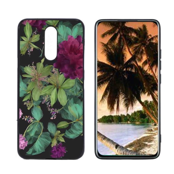 Floral-264 Phone Case, Degined for LG X4 Case Men Women, Flexible Silicone Shockproof Case for LG X4