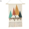 thumbnail image 1 of Essen Boho Cotton Linen Tassel Tapestry Hanging Pendant Picture Home Hotel Wall Decor, 1 of 7