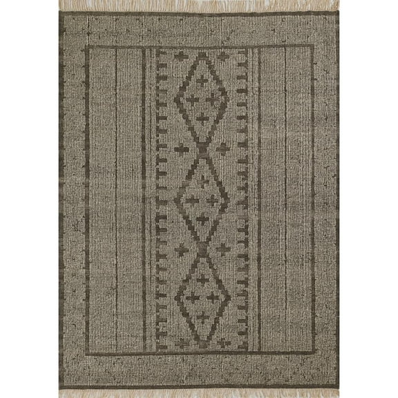 Momeni Traditional Rectangle Area Rug, Natural, 9' X 12'