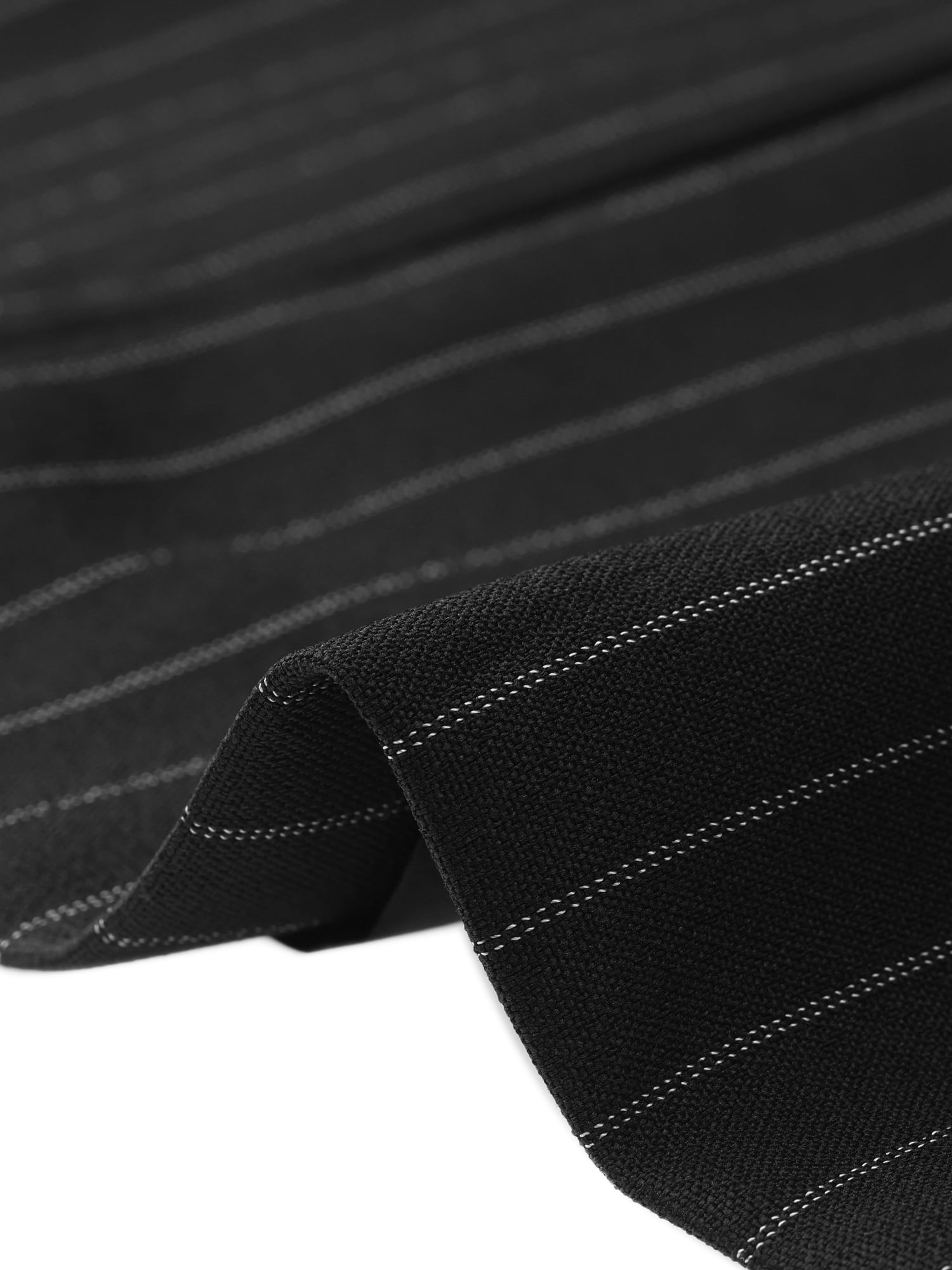 DARING DIVA Women's Elegant Double Tie Wrap Blazer S Black Pin Stripe