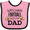 thumbnail image 3 of Inktastic Watching Football with my Dad Boys or Girls Baby Bib, 3 of 4