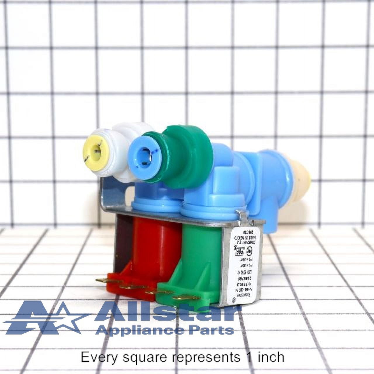 Whirlpool WPLWP2188786 Refrigerator Double Solenoid Valve