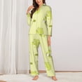 thumbnail image 3 of Bingfone Womens Pajama Sets Cute Frog3 Print,Long Sleeve Loungewear Pajamas Set-Xx-Large, 3 of 9