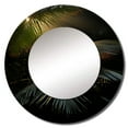 thumbnail image 2 of Designart "Sepia Serenity Among The Palms" Palms & Palm Trees Rund Mirror For Wall Decor - Large Green Round Print Mirror - Round Traditional Mirror - Wall Mounted Round Large Mirror - 29" x 29", 2 of 6