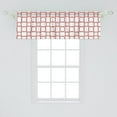 thumbnail image 2 of Ambesonne Traditional Window Valance, Modern Old Shapes, 54" X 18", Maroon, 2 of 3