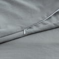thumbnail image 2 of JML Solid Color Ultra Soft 3-piece Duvet Cover Set Grey Queen 3 Piece, 2 of 5